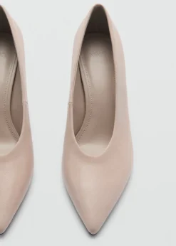 MANGO Buty|Akcesoria Skórzane*Buty skórzane na obcasie typu fler