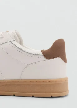 MANGO Skóra|Buty*Buty sportowe skórzane z kontrastowymi wstawkami