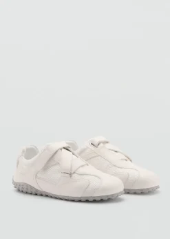 MANGO Buty|Akcesoria Skórzane*Buty sportowe z płótna i skóry