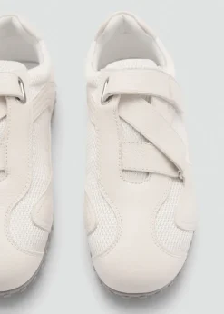 MANGO Buty|Akcesoria Skórzane*Buty sportowe z płótna i skóry