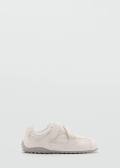 MANGO Buty|Akcesoria Skórzane*Buty sportowe z płótna i skóry