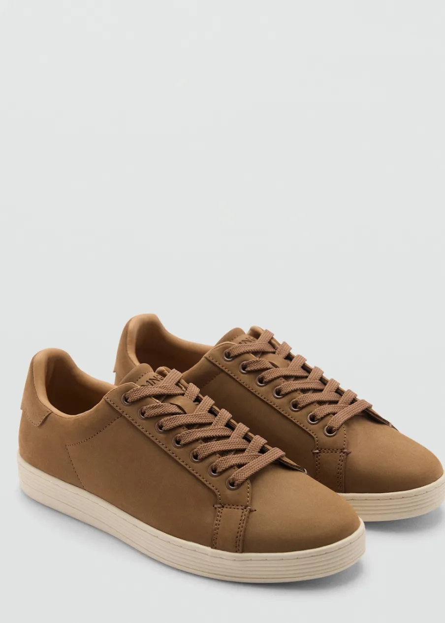 MANGO Skóra|Buty*Buty sportowe zamszowe sznurowane