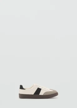 Dzieci MANGO Buty|Buty*Buty sportowe ze skórzanymi wstawkami