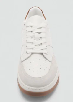 MANGO Skóra|Buty*Buty sportowe ze skórzanymi wstawkami