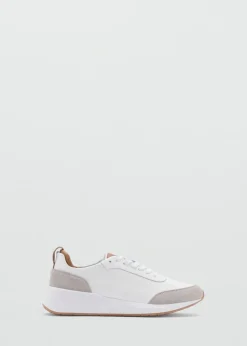 MANGO Skóra|Buty*Buty sportowe ze skórzanymi wstawkami