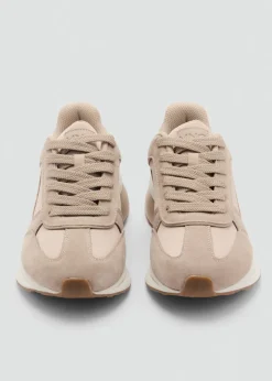 MANGO Skóra|Buty*Buty sportowe ze skórzanymi wstawkami