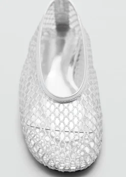 MANGO Buty*Buty z metalicznej siateczki