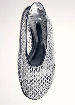 MANGO Buty*Buty z metalicznej siateczki