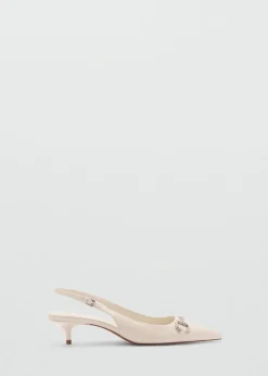 MANGO Buty*Buty z odkrytą piętą z kryształkami