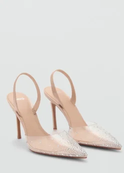 MANGO Buty*Buty z przezroczystym noskiem i strasem