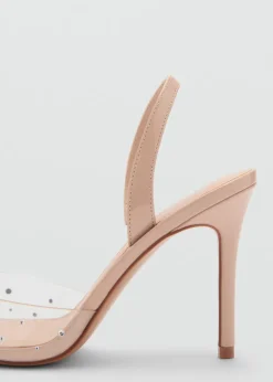 MANGO Buty*Buty z przezroczystym noskiem i strasem