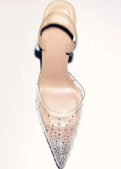 MANGO Buty*Buty z przezroczystym noskiem i strasem