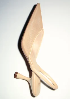 MANGO Buty*Buty z siateczki z odkrytą piętą