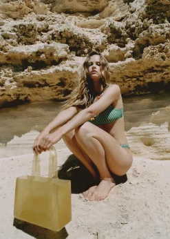 MANGO Torebki*Błyszcząca półprzezroczysta torebka