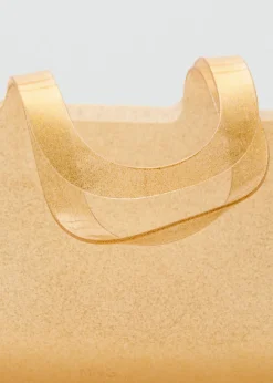 MANGO Torebki*Błyszcząca półprzezroczysta torebka