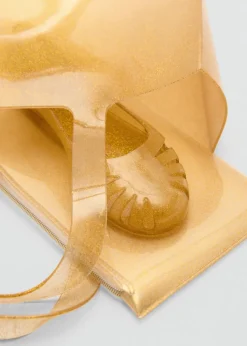 MANGO Torebki*Błyszcząca półprzezroczysta torebka