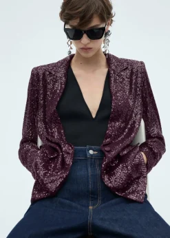 MANGO Marynarki*Cekinowa marynarka garniturowa