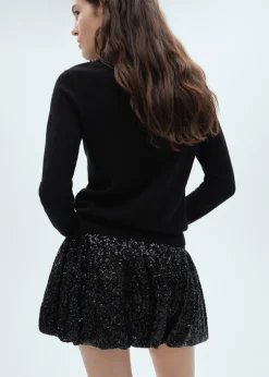 MANGO Spódnice*Cekinowa minispódniczka bombka