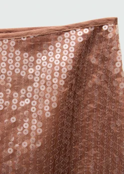 MANGO Spódnice*Cekinowa spódnica midi