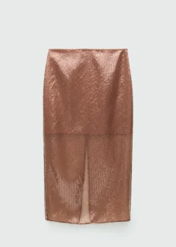MANGO Spódnice*Cekinowa spódnica midi