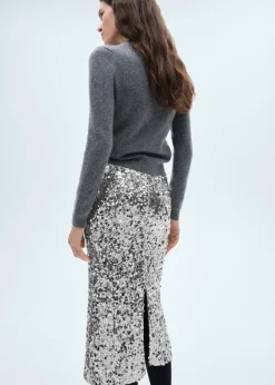 MANGO Spódnice*Cekinowa spódnica midi