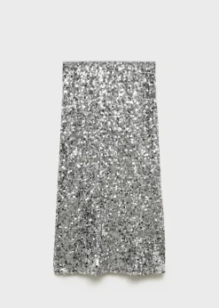 MANGO Spódnice*Cekinowa spódnica midi