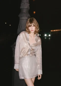 MANGO Spódnice*Cekinowa spódnica mini