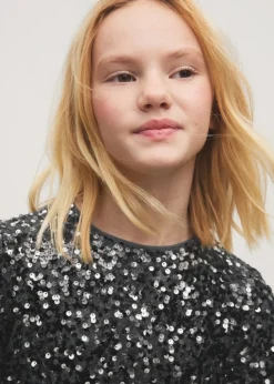 Dzieci MANGO Sukienki I Kombinezony*Cekinowa sukienka