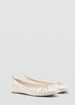 Dzieci MANGO Buty*Cekinowe baleriny