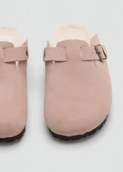 Dzieci MANGO Buty*Chodaki skórzane z wyściółką z baranka