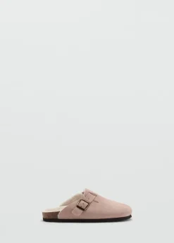 Dzieci MANGO Buty*Chodaki skórzane z wyściółką z baranka