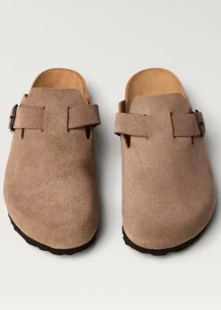 MANGO Buty*Chodaki skórzane ze sprzączką