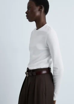 MANGO Koszulki*Cienka koszulka z okrągłym dekoltem