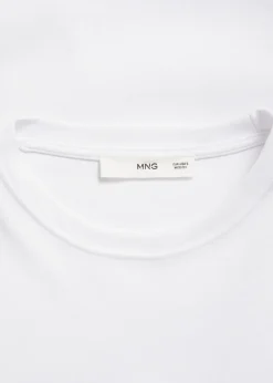 MANGO Koszulki*Cienka koszulka z okrągłym dekoltem