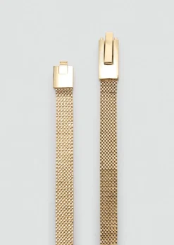 MANGO Paski*Cienki metalowy pasek