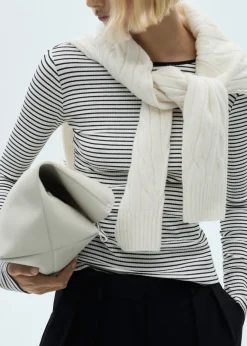 MANGO Koszulki*Ściągaczowa koszulka w pasy