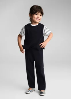 Dzieci MANGO Spodnie*Ściągaczowe spodnie