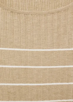 MANGO Swetry I Kardigany*Ściągaczowy sweter w pasy