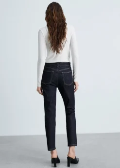 MANGO Dżinsy*Claudia slim crop jeans rinse wash