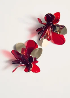 MANGO Biżuteria*Combined flower earrings
