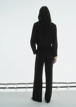 MANGO Kurtki*Crop lapel suit jacket