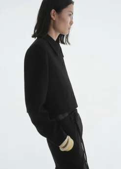 MANGO Kurtki*Crop lapel suit jacket