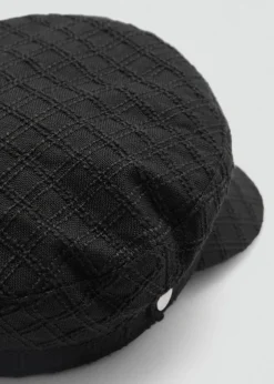 MANGO Czapki I Rękawiczki*Czapka baker w kratkę