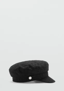 MANGO Czapki I Rękawiczki*Czapka baker w kratkę