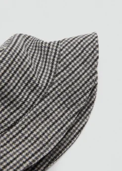 Dzieci MANGO Szaliki I Czapki*Czapka typu bucket w pepitkę