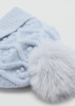 Dzieci MANGO Akcesoria*Czapka z pomponem