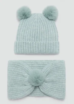 Dzieci MANGO Akcesoria*Czapka z pomponem