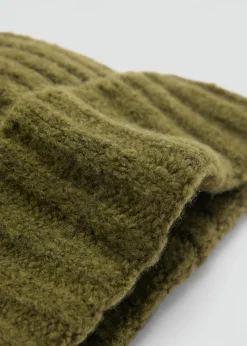 MANGO Czapki I Rękawiczki*Czapka z prążkowanej dzianiny