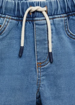 Dzieci MANGO Bermudy*Denimowe bermudy z elastycznym pasem