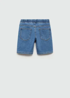 Dzieci MANGO Bermudy*Denimowe bermudy z elastycznym pasem